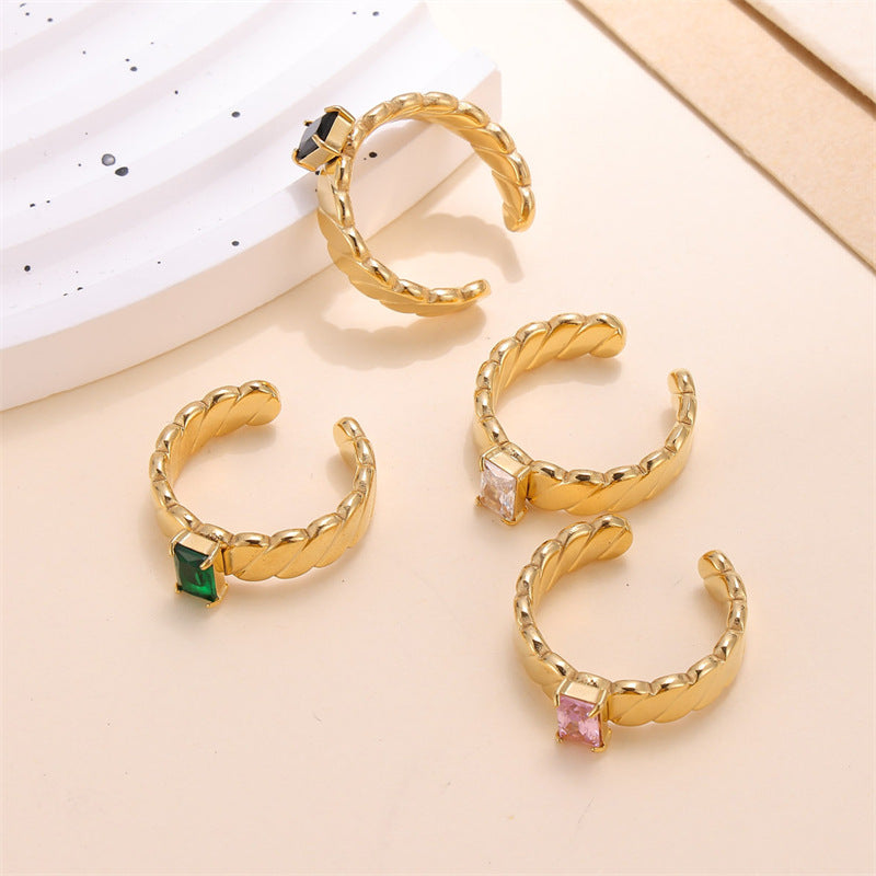 Wholesale Stainless Steel Diamond Ring